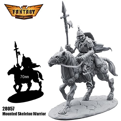 Miniatura Warrior Esqueleto Montado Kit 28mm Escala Heroica miniatura 4