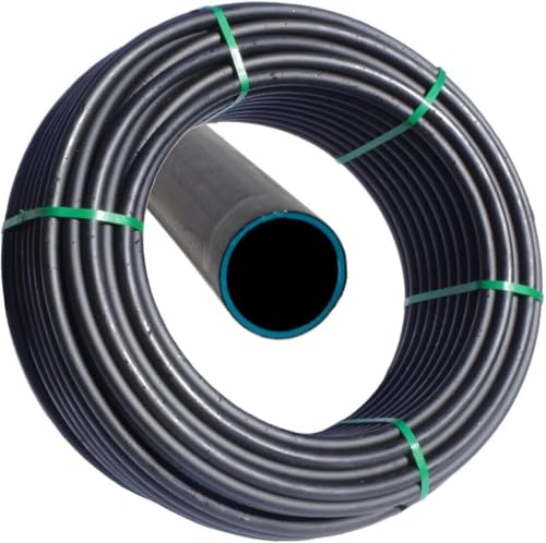 Kolor Neu 3-Lagig PE Rohr PN4, PN6, 4 Bar, 6 Bar Verlegerohr Wasserleitung 16mm 20mm 25mm 32mm Versorgungsleitung Bewässerung PE-Rohrleitung Druckrohr (DN 16 mm (4,0 bar PN4), 50 meter)
