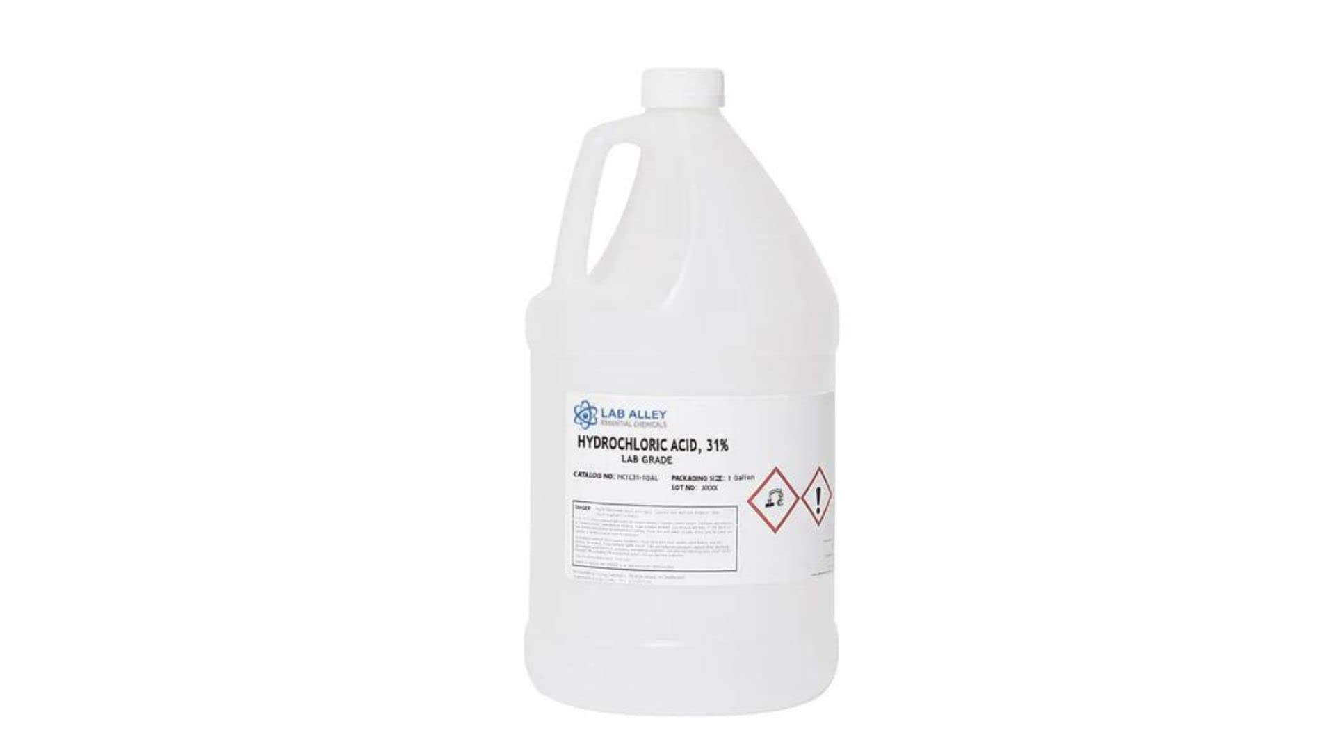 Hydrochloric Acid 31%, Lab Grade 1 Gallon