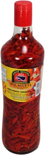 Sabor Mineiro Condimonte - Malagueta Pepper - 30 oz (Drained 16.87 oz) (PACK OF 01) | Pimenta Malagueta - 850g (Drenado 450g)