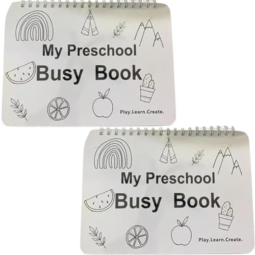 Libro ocupado educativo con accesorios interactivos para el aprendizaje preescolar en casa