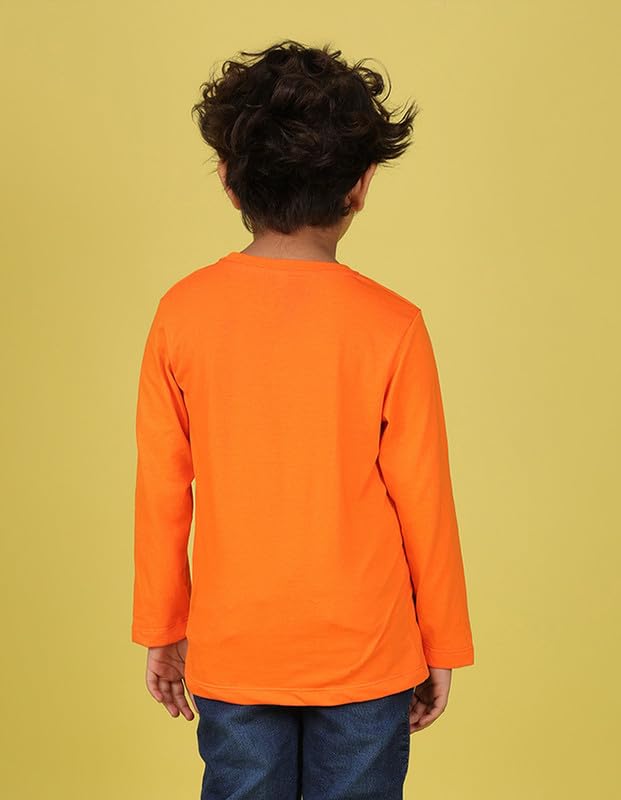 Image of Nusyl Boys Solid Cotton Blend Tshirts - Soft & Comfortable Full-Sleeves T-Shirts | Casual Wear for Kids & Teen Boys | Full Sleeves T-Shirts |- NUBCTSF001-PO2-1
