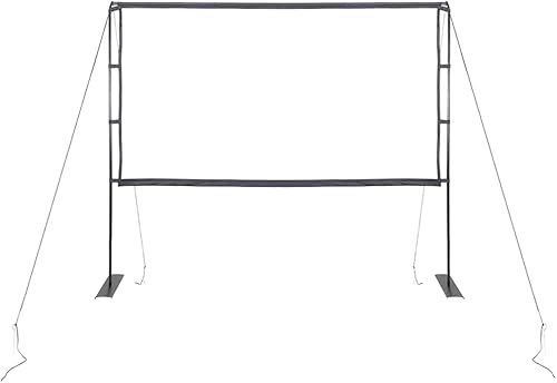 Miniatura 3 de CHARMMA Pantalla de proyección con soportes 120 pulgadas 169, pantallas de proyección, blanco, 12.1 lbs