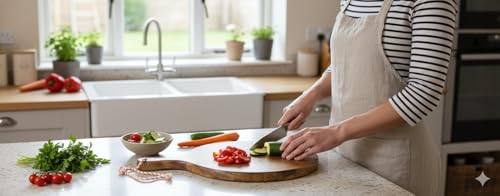 Tabla de cortar redonda de madera con mango y cuerda para colgar | Bandeja para servir pizza de 12 pulgadas | Tabla de corte rústica de madera y bandeja para fiestas (Diseño 2) miniatura 5
