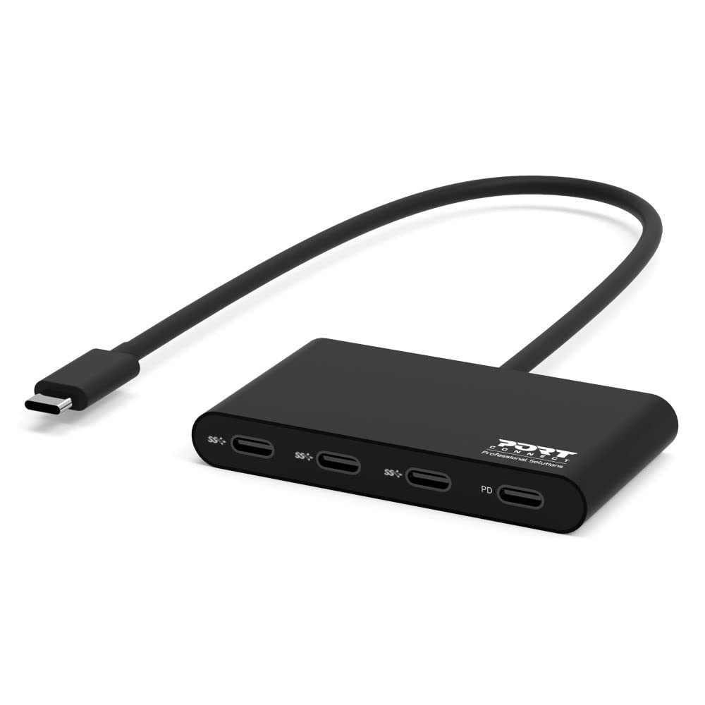Port Connect hub USB-c 3 x porty USB-c + 1x USB-c rozkład zasilania 100 W
