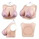 CYOMI Silikon Brüste Brustformen Realistisch Brustplatten Runder Kragen Hohle Zurück für Crossdresser Transgender Cosplay B-G Cup