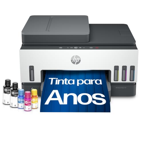 Impressora Multifuncional HP Smart Tank 794 Tanque de Tinta Colorida Wi-Fi Scanner Duplex, Bluetooth. Funções: Imprimir, Copiar, Digitalizar. Cor: Branco (2G9Q9A)