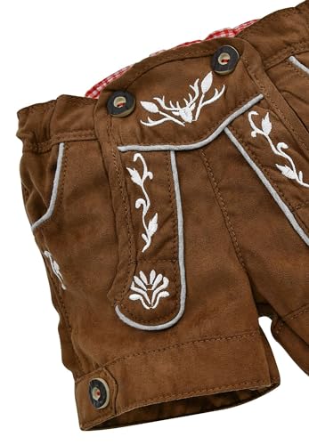 Bondi Kunstledershort, Light Brown 92 Tracht Baby Jungs Artikel-Nr.91264