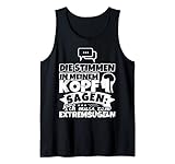 Extrembügeln witzig – Die Stimmen in meinem Kopf sagen Tank Top