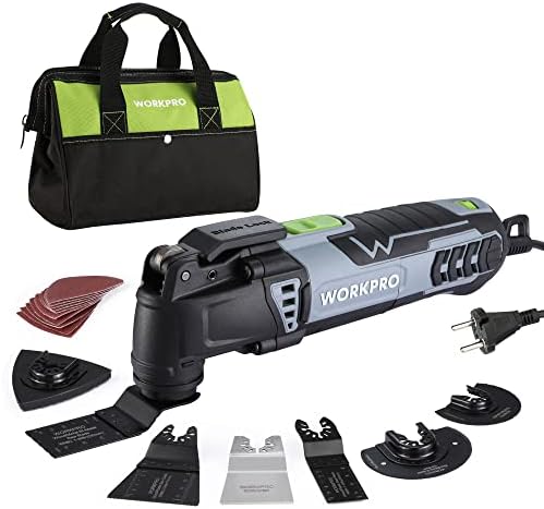 WORKPRO 300W Multifunktionswerkzeug, 17 Zubehör, 7 Drehzahlen, 15000-23000rpm