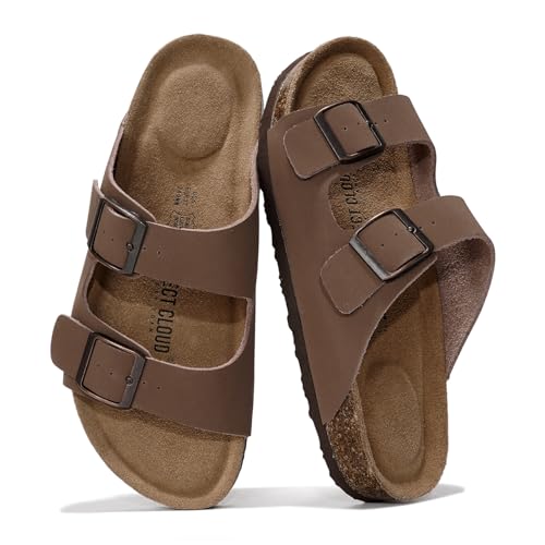 Project Cloud 100% Genuine Leather Flat Sandals For...