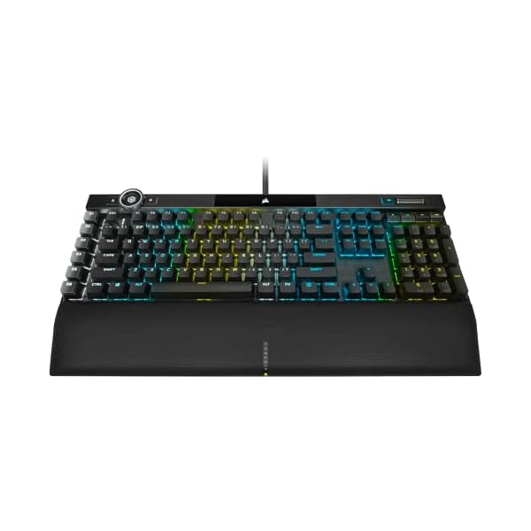 CORSAIR K100 RGB Mechanical Gaming Keyboard – CHERRY MX SPEED RGB Silver Keyswitches – PBT Double-Shot Keycaps – Elgato Stream Deck and iCUE Compatible – QWERTY NA Layout – Black
