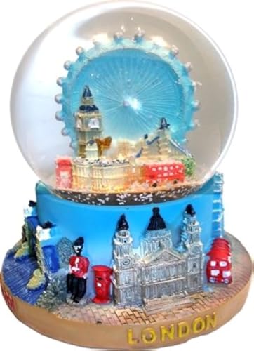 Snow Globes Medium, Composite- London Eye and Skyline, London Collectable Souvenir
