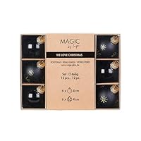 Weihnachtskugeln Glas 4cm - 12 Stück In Braun/Beige, Elegant Lounge