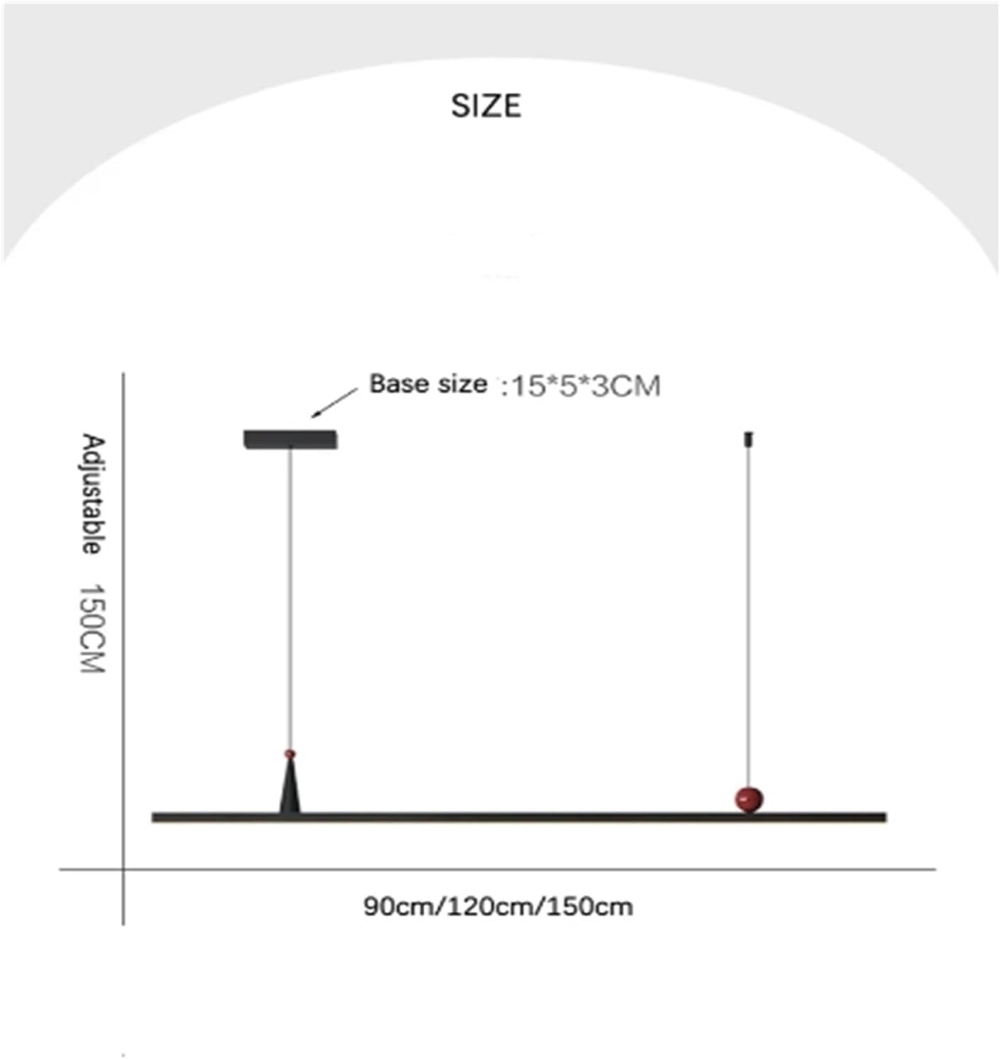 Restaurantps Kitchen Diniroomps Diningp Nordic Black Lights Dinitable Barp Lolight Home Decor(Warm White,90Cm)/Cold White/120Cm