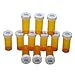 Plastic Medicine Pill Bottles with Child Resistant Caps - Push Down and Turn - Prescription Vial, Medicine Container, Pill Cases Dispenser Organizers (12pcs, 8 Dram)
