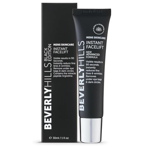 Beverly Hills Instant Facelift Eye Serum 30ml Tube | Under Eye Bags Dark Circles Puffiness & Wrinkle Reducer | Anti-Ageing Serum Works in 90 Seconds | 120 Day Supply