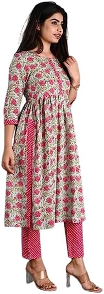 Fashionable Kurti Collection: Discover Our Latest Ethnic Cotton Sets for Women and Girls - Unveil Stunning Pink Beauty in Our Exquisite Kurti Collection!