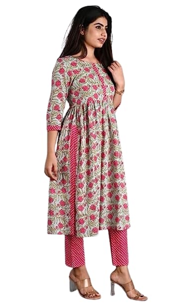 Fashionable Kurti Collection: Discover Our Latest Ethnic Cotton Sets for Women and Girls - Unveil Stunning Pink Beauty in Our Exquisite Kurti Collection!