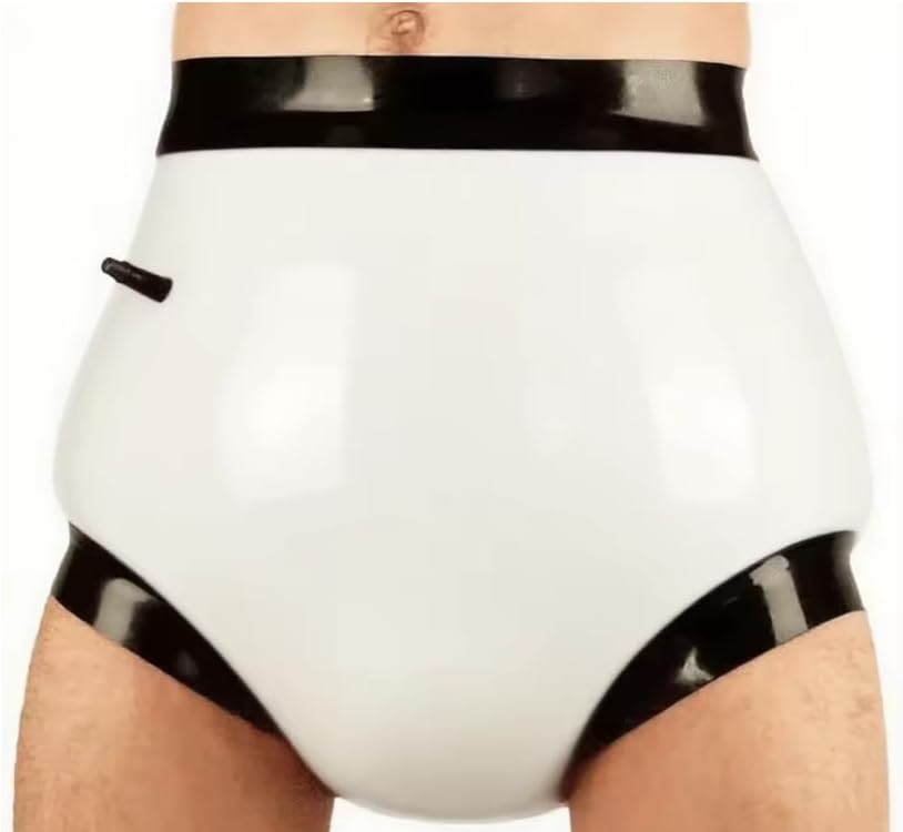 mens latex high waist underwear clubwear party made customized shorts