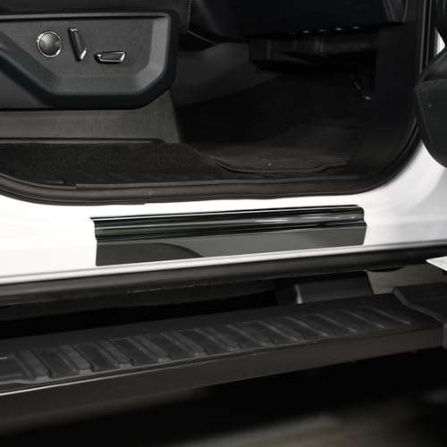 Putco Black Platinum Door Sill Plates Kit - Fits Ford