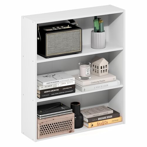 Furinno Basic Book Shelf, 3-Tier Bookshelf, Storage