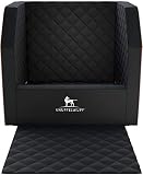 Knuffelwuff Cargo Hundebox Auto Hunde Autositz Hundetransportbox Transportbox Hund Vordersitz 45 x 45 x 30cm Schwarz