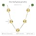UOOANUO Clover Necklace for Women 18K Gold Plated Stainless Steel Four Leaf Clover Necklace Lucky Simple Dainty Jewelry (18K Gold)