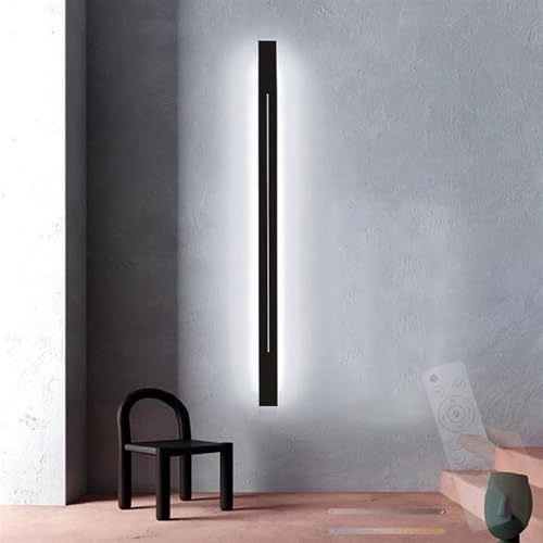 Lámpara de Pared LED Moderno Iluminación Interior Regulable Aplique Rectangular Negro