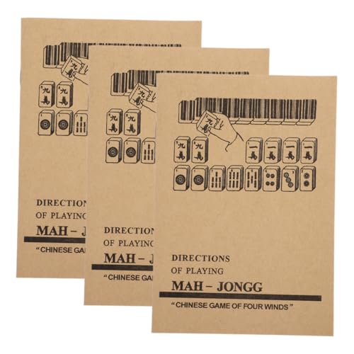 TOYANDONA 3pcs Guía de Aprendizaje de Mahjong para Principiantes miniatura 1