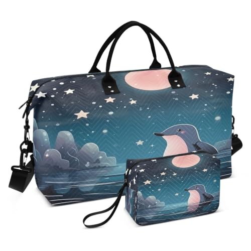 Sac de voyage pingouin avec trousse de toilette pour week-end