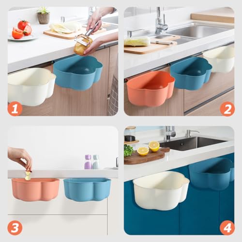 Set de 3 canecas colgantes para cocina, plástico, colores surtidos miniatura 5