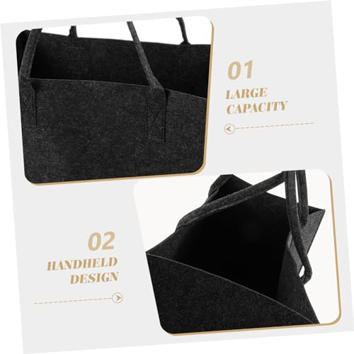 Homoyoyo Feuerholzträger Brennholzhalter Wiederverwendbare Einkaufstüten Tragetasche Für Brennholz Einkaufstasche Aus Filz Brennholzschleuder Aufbewahrungstasche Gefühlt Hohe Kapazität – Bild 7