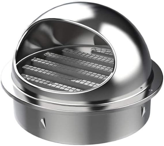 Edelstahl 304 Lüftungsgitter 300x300mm - Lamellen-Abdeckung Für Rauchabzug & Belüftung