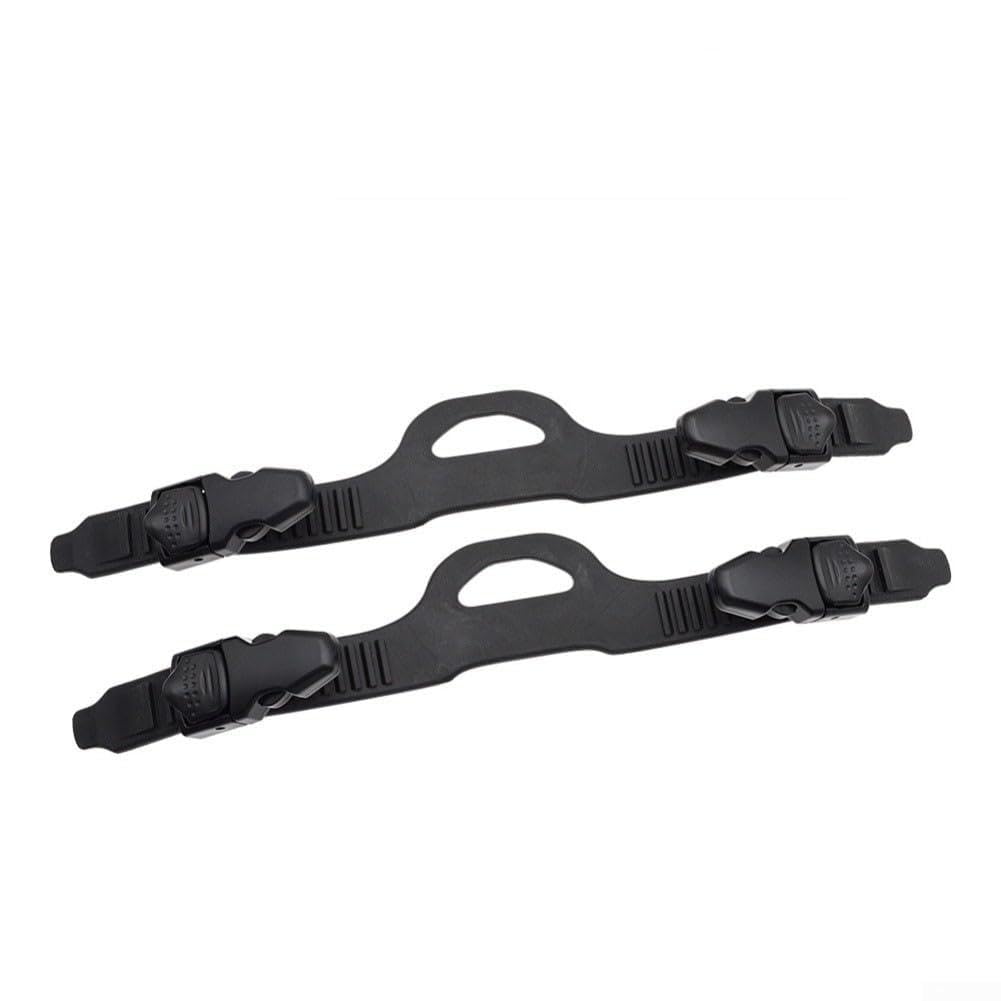 Correas de aleta, 1 par de correas de repuesto de goma ajustables para natación, buceo, esnórquel, ajuste seguro, fácil de instalar, accesorio para buceadores y nadadores