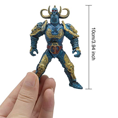HAPTIME Knight Action Figure with Weapon Accessories/ Knight Figure Playset for Boys Girls Children Kids 3 4 5 6 7 8 9 Years Old, Great as Christmas,Birthday, Set of 6