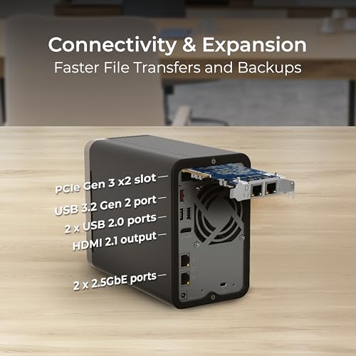 QNAP TS-264-8G-28ST-US 2 Bay High-Performance Desktop NAS with 8TB Storage Capacity, Preconfigured RAID 1 Seagate IronWolf HDD Bundle