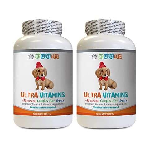 Dog Heart Supplement - Dog Ultra Vitamins - Veterinarian Recommended - Immune Support - Hair Skin Eyes and Bones Support - Vitamin e for Dogs Skin - 2 Bottles (180 Treats) Cover