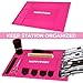 Magnetic Barber Mat, Magnetic Barber Mats For Clippers and Supplies, Barbershop Pad for Station, Beauty Salon Table Matt, Barbering Tool Organizer for Pro Hairstylist, Pink