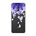 Produktbild Homikon Silikon Hülle Karikatur TPU Tasche Handyhülle Transparente Durchsichtig Kirstall Clear Ultra Dünn Schutzhülle Stoßdämpfend Soft Case Kompatibel mit Huawei Mate 20 Lite - Lila Blütenblätter