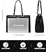 LOVEVOOK Laptop Bag for Women 17.3 Inch Tote Bags Waterproof Leather Briefcase Computer Women Business Office Work Bag,Black