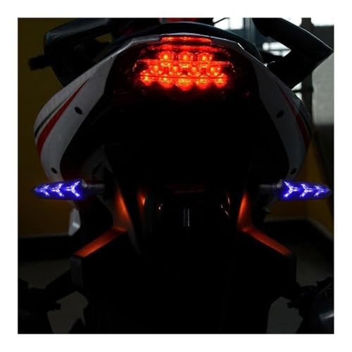 Clignotants moto universels feux signalisation indicateurs de virage avant arrière rouge
