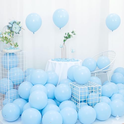 Image of Party Propz Pastel Blue Balloons - 25 Pcs Blue Pastel Colour Balloons For Birthday Decoration | Pastels Blue's Balloon | Balloon For Decoration | Colour Balloon's (latex)