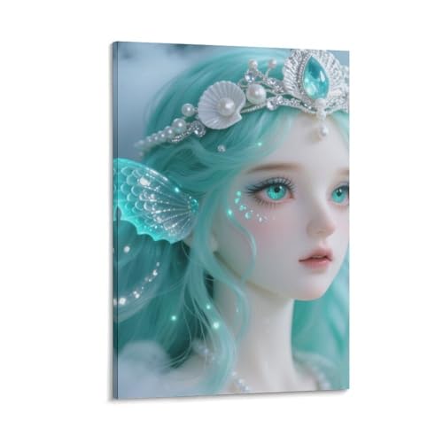 Peinture décorative abstraite vintage et fairy de 40x60cm pour habiller vos murs intérieurs