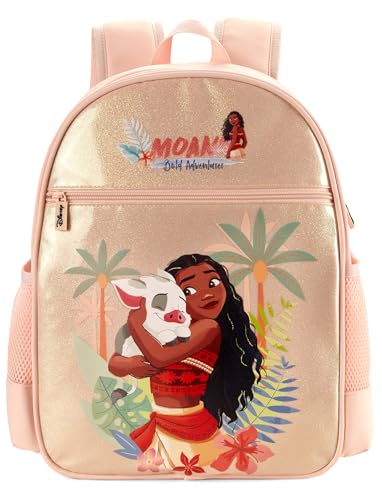 Disney Princess Moana Glitter Girls Backpack for Elementary Kindergarten