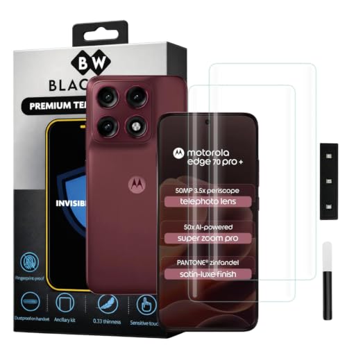Image of Blackwik UV Curved Tempered Glass for Motorola Edge 70 Pro Plus | 2-Pack
