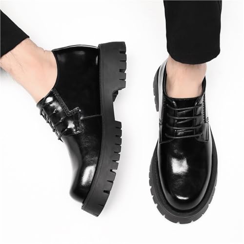 Men's Elevator Dress Shoes Genuine Leather Hidden Height Increasing Formal Casual Business Footwear Quality Soft Sole Shoes for Men3