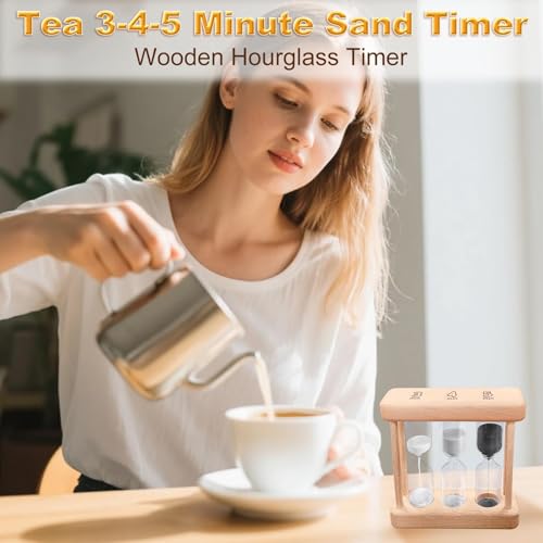 Horloge de sable en bois naturel authentique et durable - 6