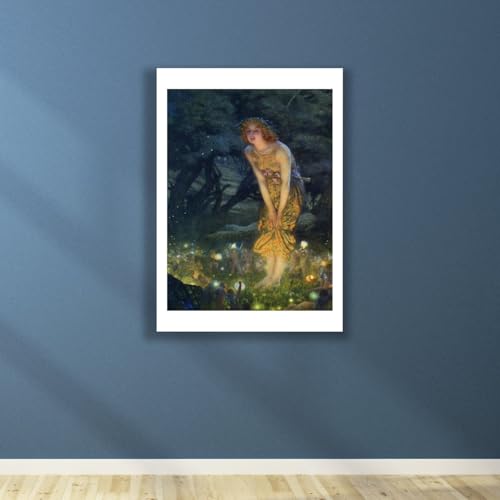 Impression d'art mate Edward Hughes Midsummer Eve affiche decorative salon format moyen - 5