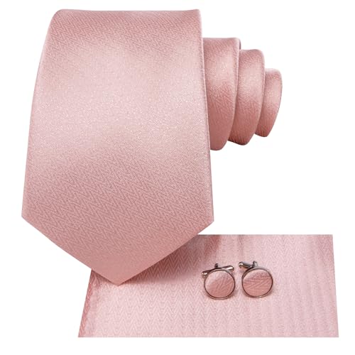 Image of Hi-Tie Men Ties Sets Silk Stripe Paisley Necktie Pocket Square Cufflinks for Business Wedding